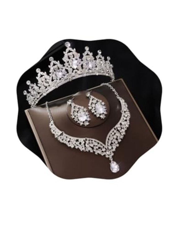 Pageant Jewelry for Women Crystal Bridal Jewelry Set for women main image 6